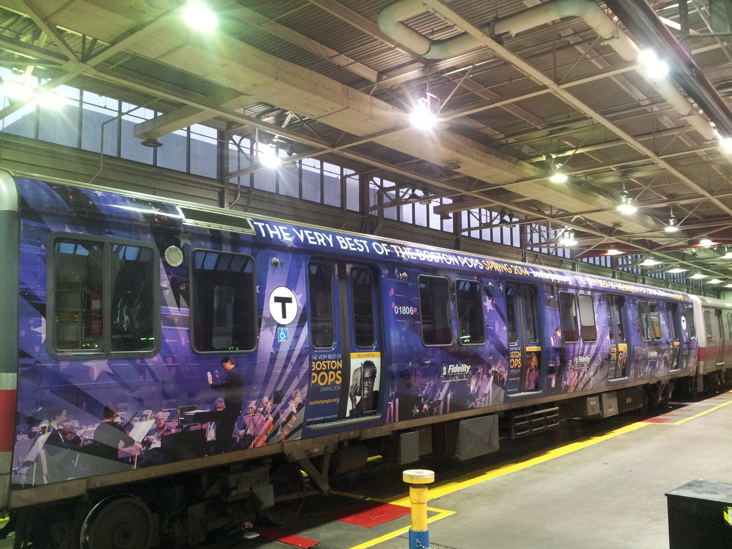 Large train wrap by Applied Graphics